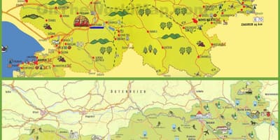 スロヴェニア旅行地図