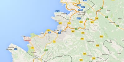 地図ポルトロススロベニア
